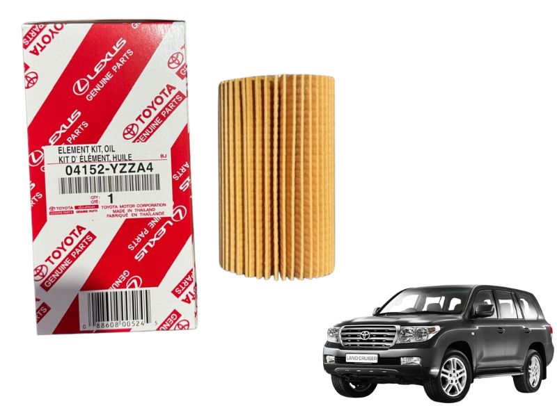 Toyota Land Cruiser 2008–2021 Oil Filter 04152-YZZA4 Genuine